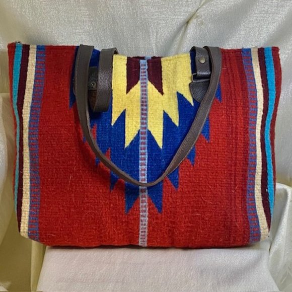 Chimayo Handbags - ❤️Handwoven Chimayo Handbag. 100% Wool, in Red, Blue, Lt. Yellow. /HB51
